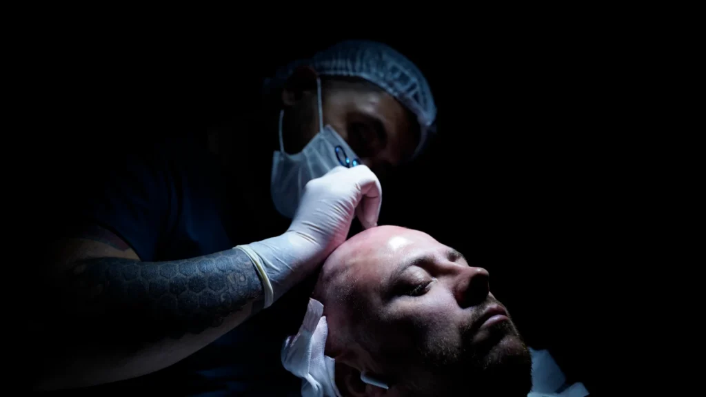 Haarwasche und Krustenpflege